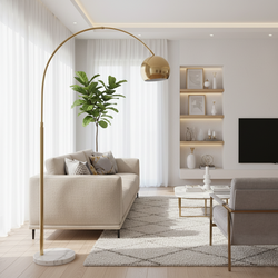 Citrine Arc Floor Lamp