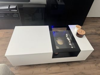 Beautiful White Wood Coffee Table