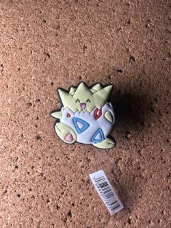 CROCS Jibbitz Charm: Togepi Pokémon Character New w/Tags Carefully Shipped
