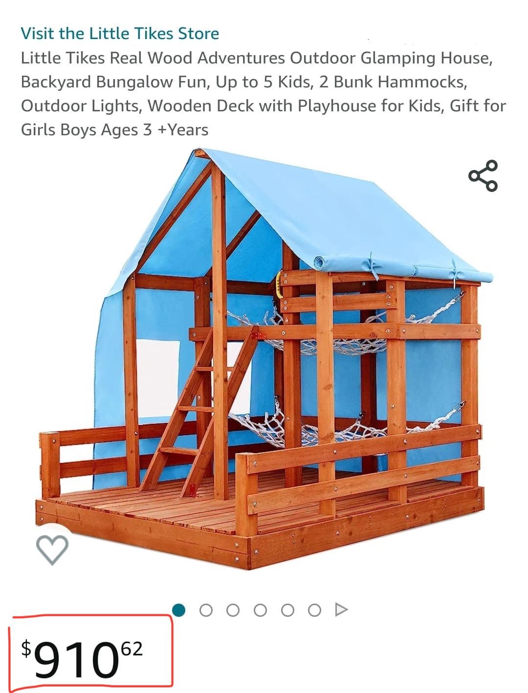 Little Tikes Real Wood Adventures Outdoor Glamping House