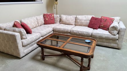 Sectional couch and chair