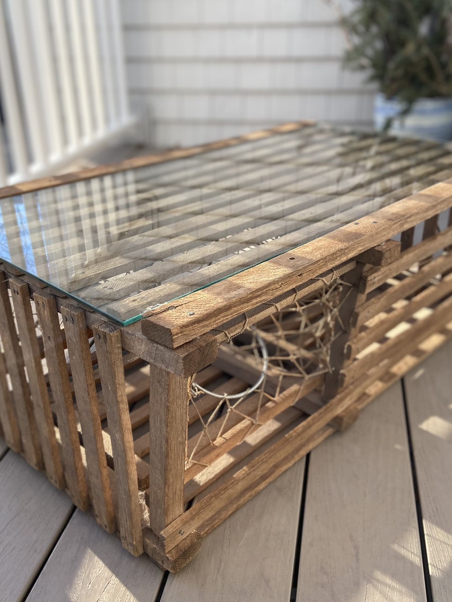 Authentic Maine Lobster Trap Coffe Table