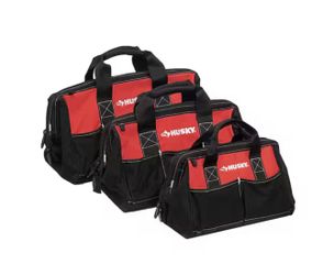 Brand new Husky 8 in. 15 in. and 12 in. Tool Bag Combo