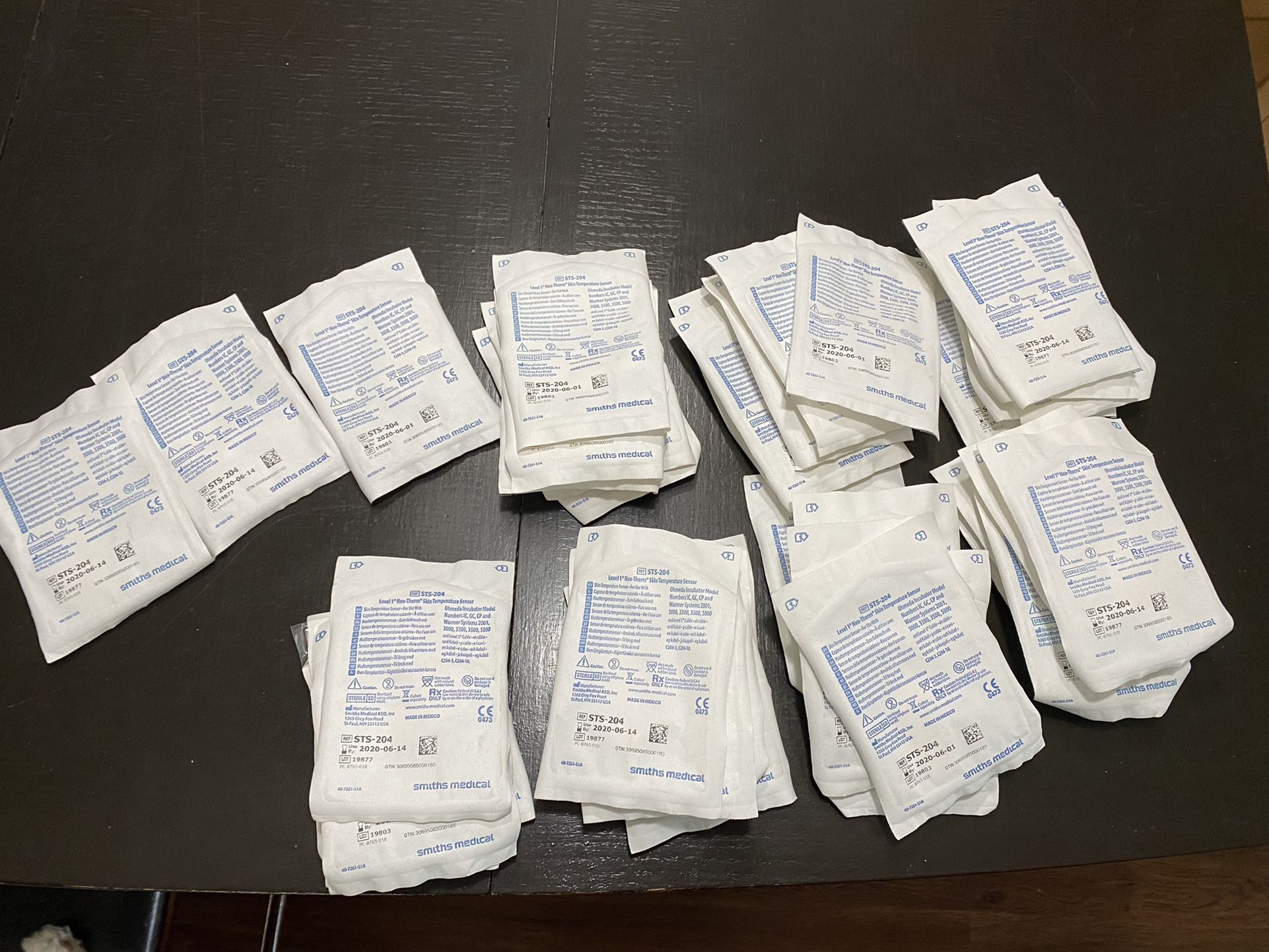 Lot Of 38 Smiths Medical STS-204 Level 1 Neo-Therm Skin Temperature Sensor