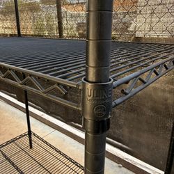Black Wire Uline Shelving Unit