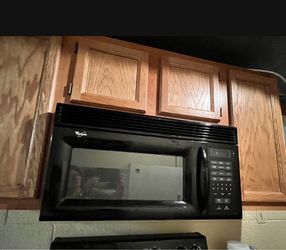 Whirlpool Black Over-the-Range Microwave
