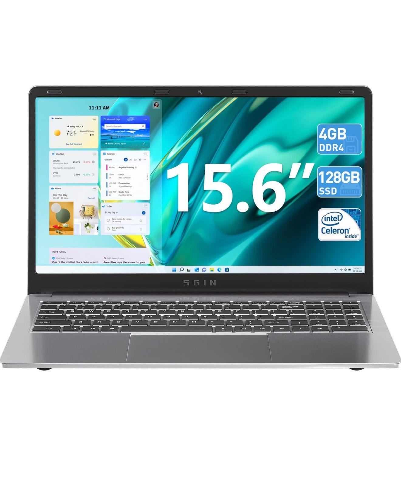 SGIN Windows 11 Laptop 15.6 Inch Screen Brand new!
