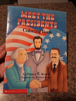 Meet The Presidents Coloring Book (year 1988)