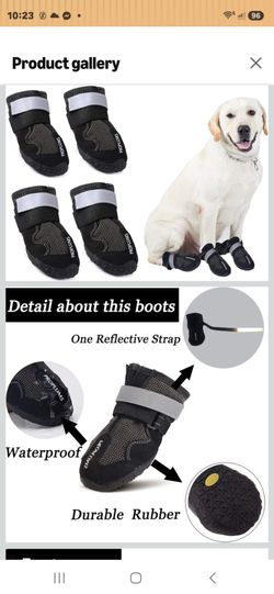 Pro-plums LARGE DOG waterproof, tough GRIP shoes