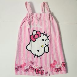 Girl Hello Kitty Towel / Shower Wrap Size: 5 And Up