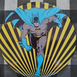 Vintage Batman Buttons And Plate