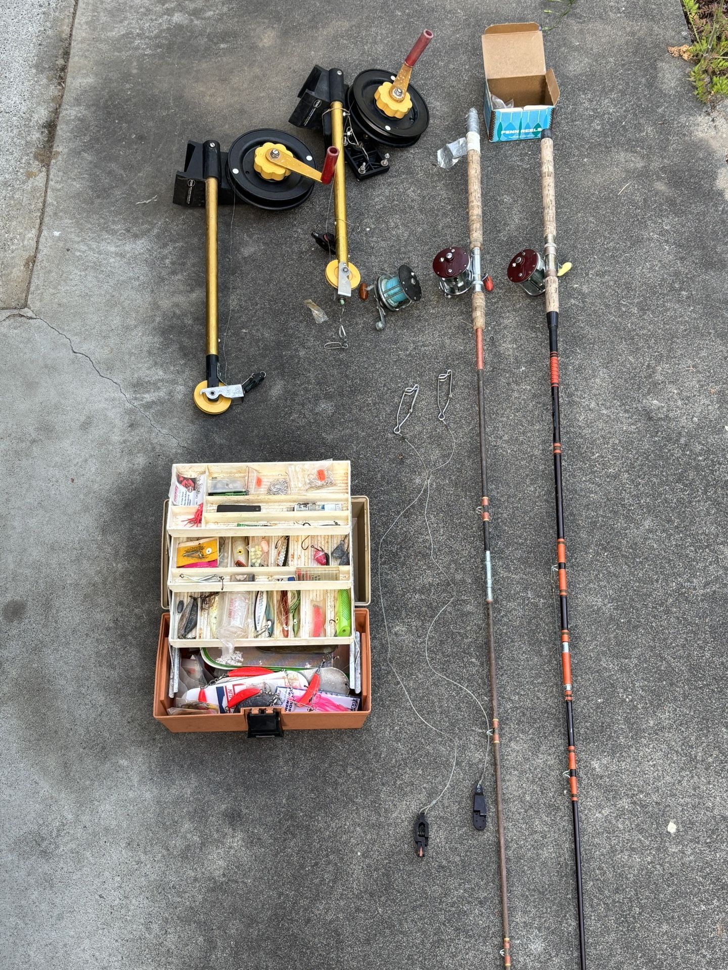 Penn Downriggers, Reels, Poles & Tackle