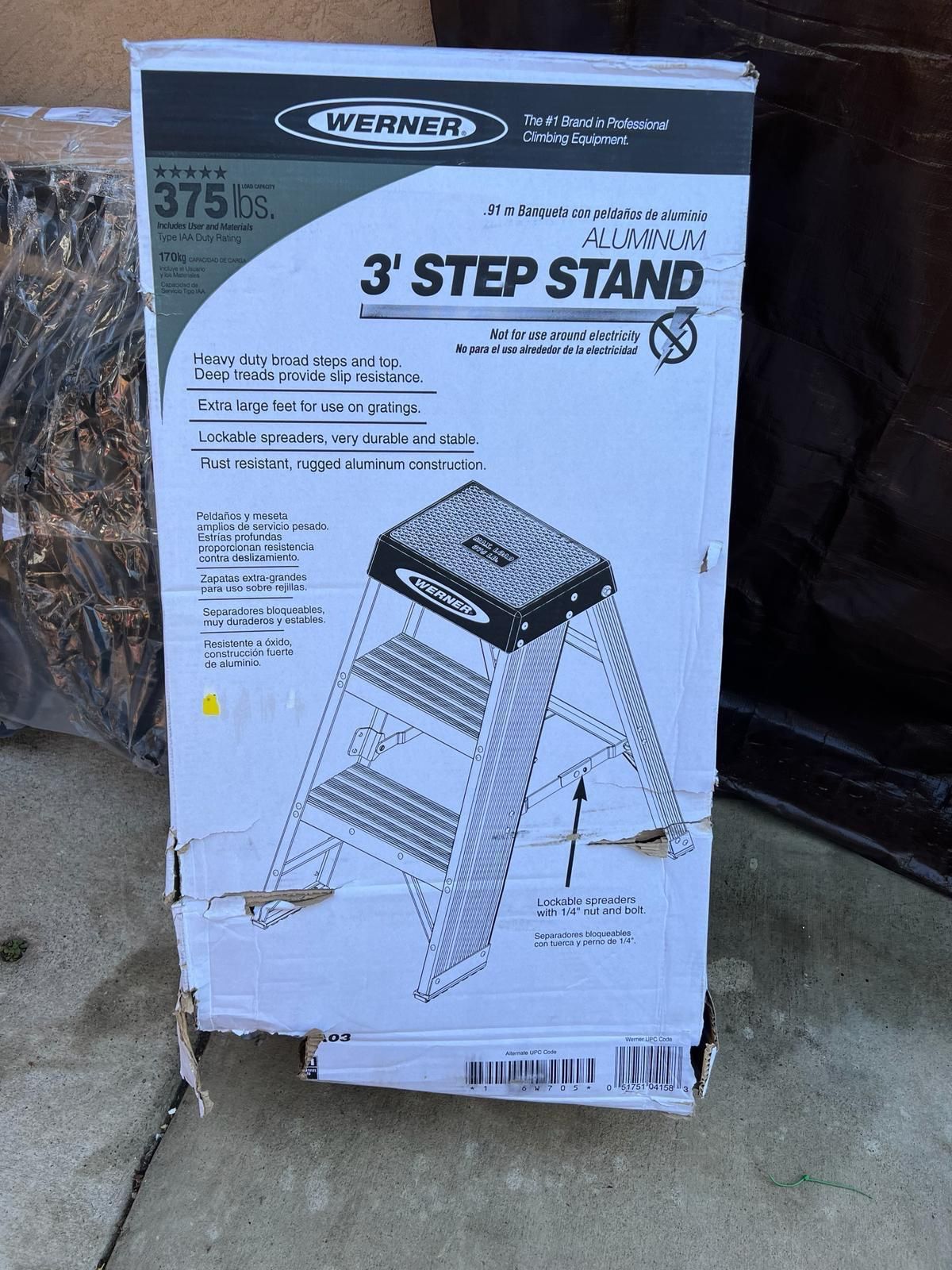 New 3 Step Stand Heavy Duty Ladder Commercial
