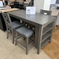Counter Height Table With Storage 
