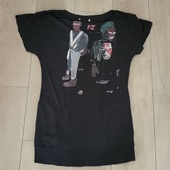 Jean Michel Basquiat BLACK CO TON TOp M