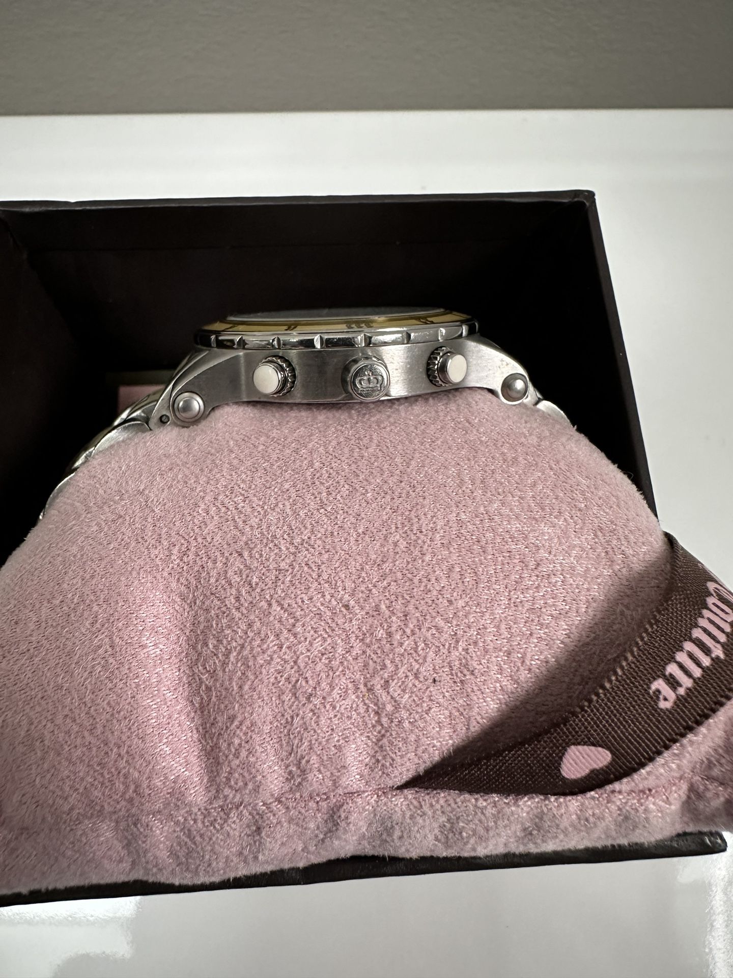 Juicy Couture stainless steel with ivory enamel watch. Made  display picture 1