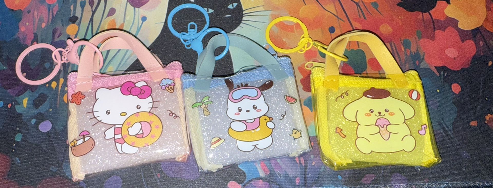 Sanrio Characters Mini Tote Purse Keychain