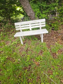 Prices firm. PVC garden bench