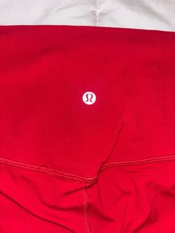 Lululemon Red High-Rise Crop 23 Leggings