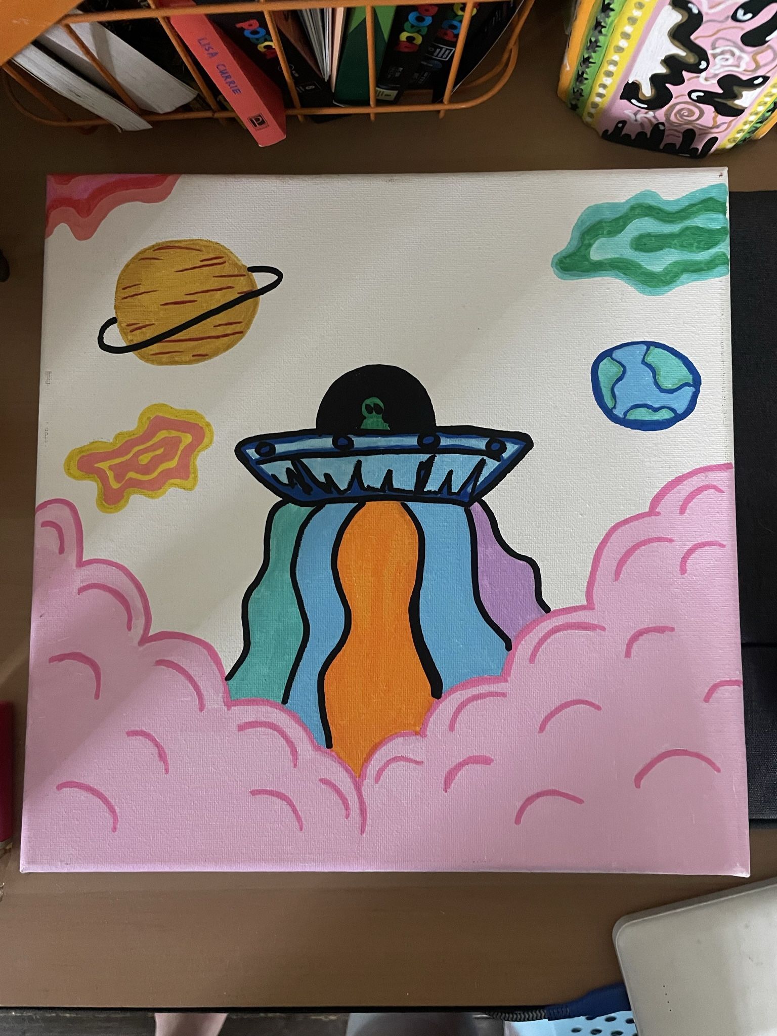self made painting - #1 , stellar