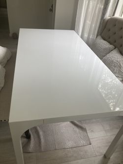 72” White Lacquer Table Crate And Barrel