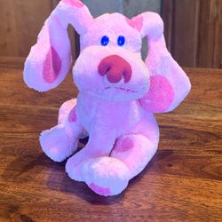 TY Beanie Babies Blues Clues MAGENTA Dog 6" Plush Stuffed Animal. Used toy in great condition. Like New