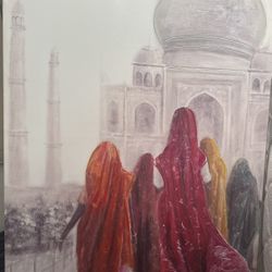 Famous Taj Mahal Abstract