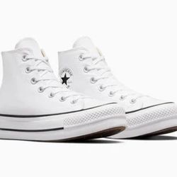 White Platform Converse