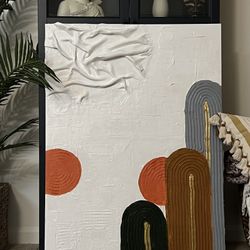 New Original Abstract Textured/Spackled/Clay Canvas Wall Art Painting - 30 x 40