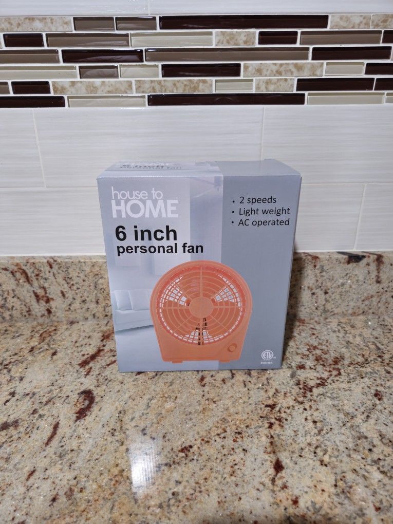 House To Home 6 Inch Personal Fan