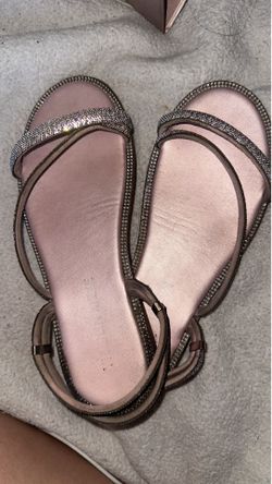 Silver & pink rhinestone sandals7