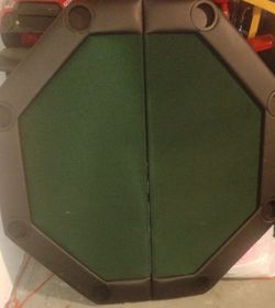 Folding poker table