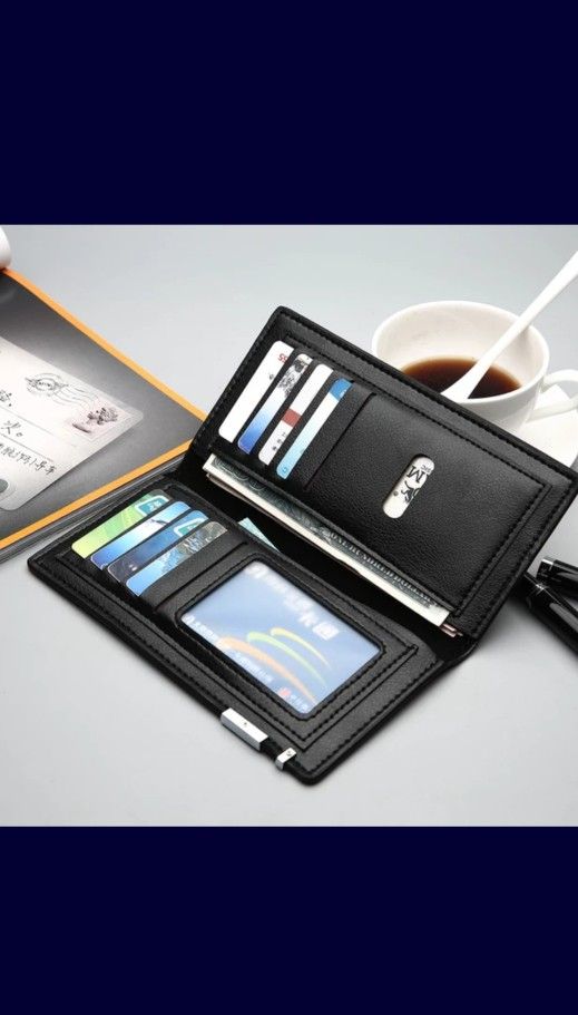 Compact Soft Leather Credit Card Men And Women Long Wallet