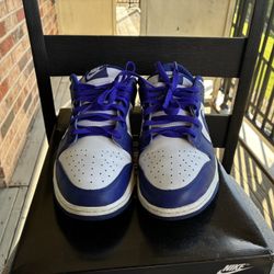 Men's Nike Dunk Low Retro Casual Shoes White/Hyper Royal