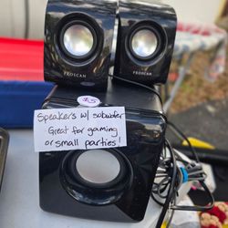 Subwoffer and speakers
