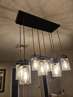 Light Fixture Drop Down 8 Lights