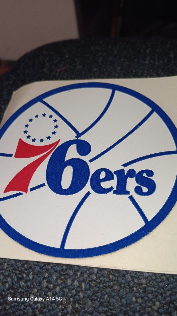 1973 Flyers 76ers And Philly Phanatic, Stickers That's About All I Know About Them.