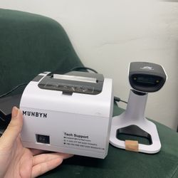 MUNBYN Receipt Printer and scanner 