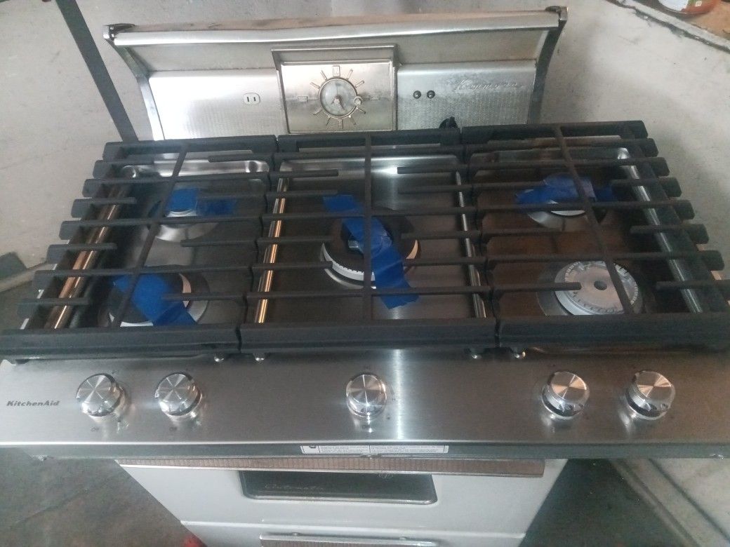 Magic Chef Gas Stove Top Stainless Steel 36 Wide