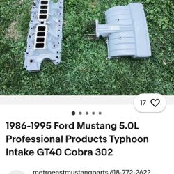 Ford Mustang 5.0L Typhoon Intake Manifold 