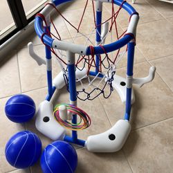 Pool Basketball Hoop And Balls