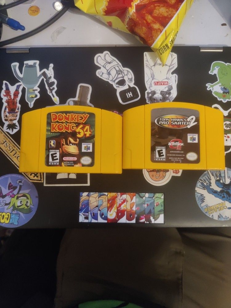 Tony Hawk Pro Skater 2 and Donkey Kong 64