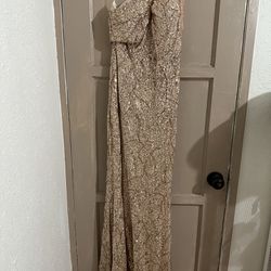Champagne Sequin Dress 