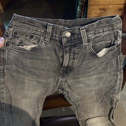 Levi Grey Denim Jeans 29w X 32l