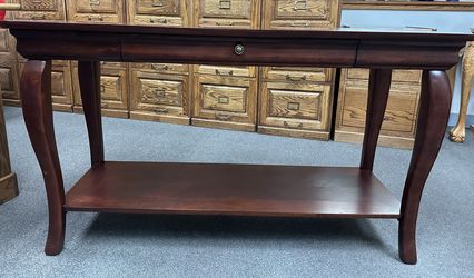 Console Table Cherry Finish 