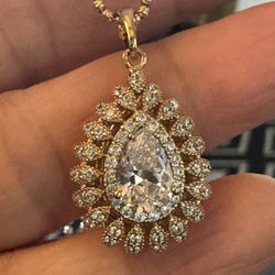 14k gold plated pendant