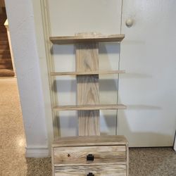 Display Shelf With Drawers 