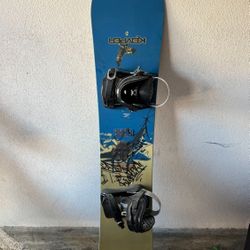 Kemper Snowboard 155cm 5 Ft with bindings