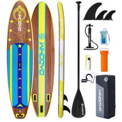 2 Inflatable Stand Up Paddle Board 11' × 33" × 6", Qty 2