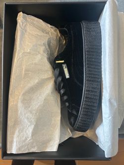 Fenty Puma Creeper Platform Sneakers Black Velvet